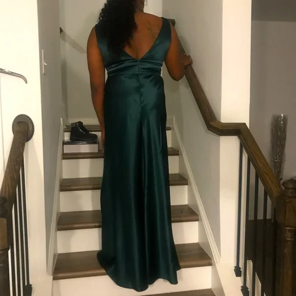 Jenny Yoo | Dresses | Jenny Yoo Satin Emerald Green Dress For Promwedding |  Poshmark